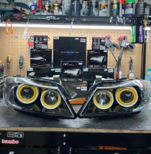 IMG_8456 Custom BMW E90/E91 RGB Headlights – Yellow Demon Eyes & Bright Angel Eyes