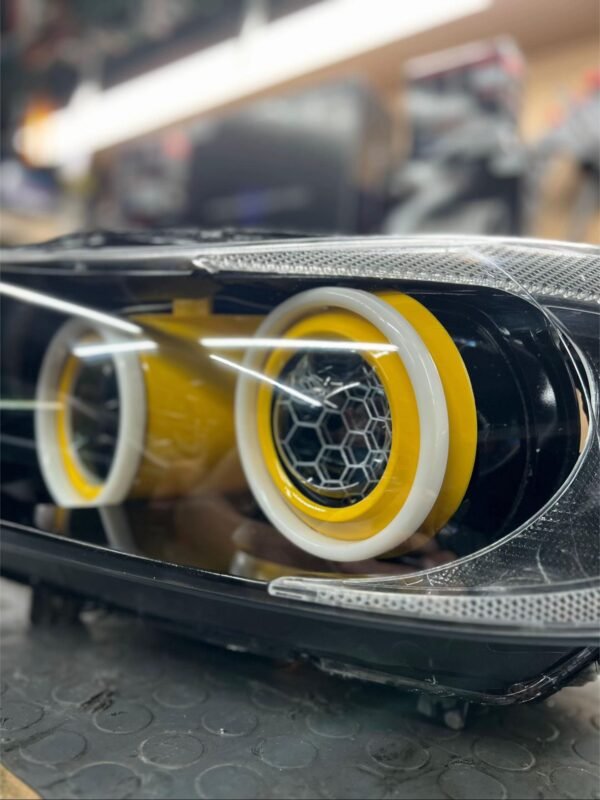 IMG_8459 Custom BMW E90/E91 RGB Headlights – Yellow Demon Eyes & Bright Angel Eyes
