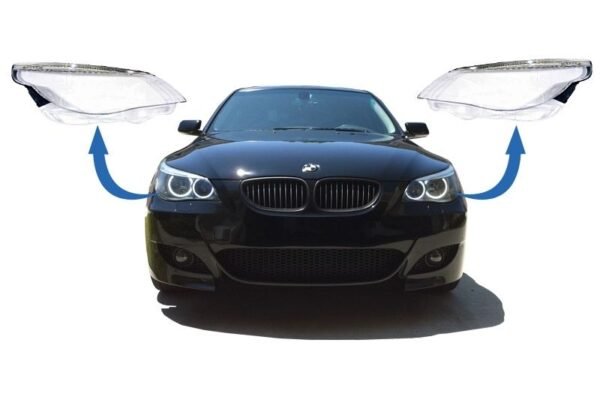b2b-headlights-lens-glasses-suitable-for-bmw-5-series-5985746-6015489.jpg Headlight glasses/ Clear lenses Pair (2pcs) For BMW E60 03-07