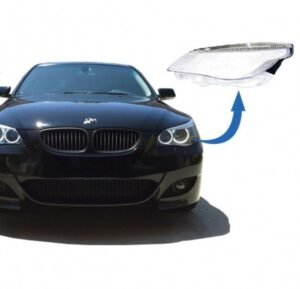 e602left.jpg E60 / E61 03-07 Headlight glass. LEFT side